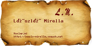 László Mirella névjegykártya