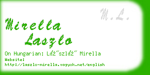 mirella laszlo business card